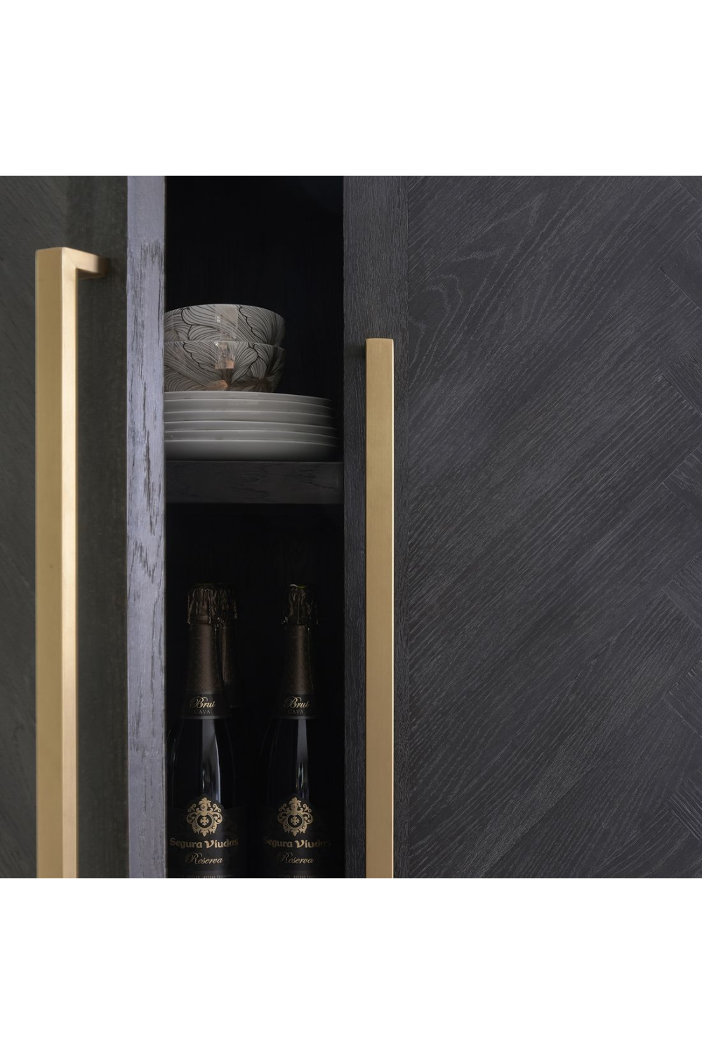 Black Oak Modern Cabinet | Rivièra Maison 5th Avenue | Woodfurniture.com