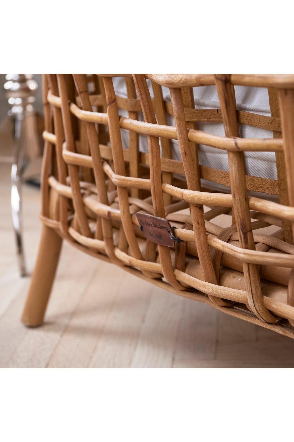 Cushioned Rattan Lounge Armchair | Rivièra Maison Baya | Woodfurniture.com