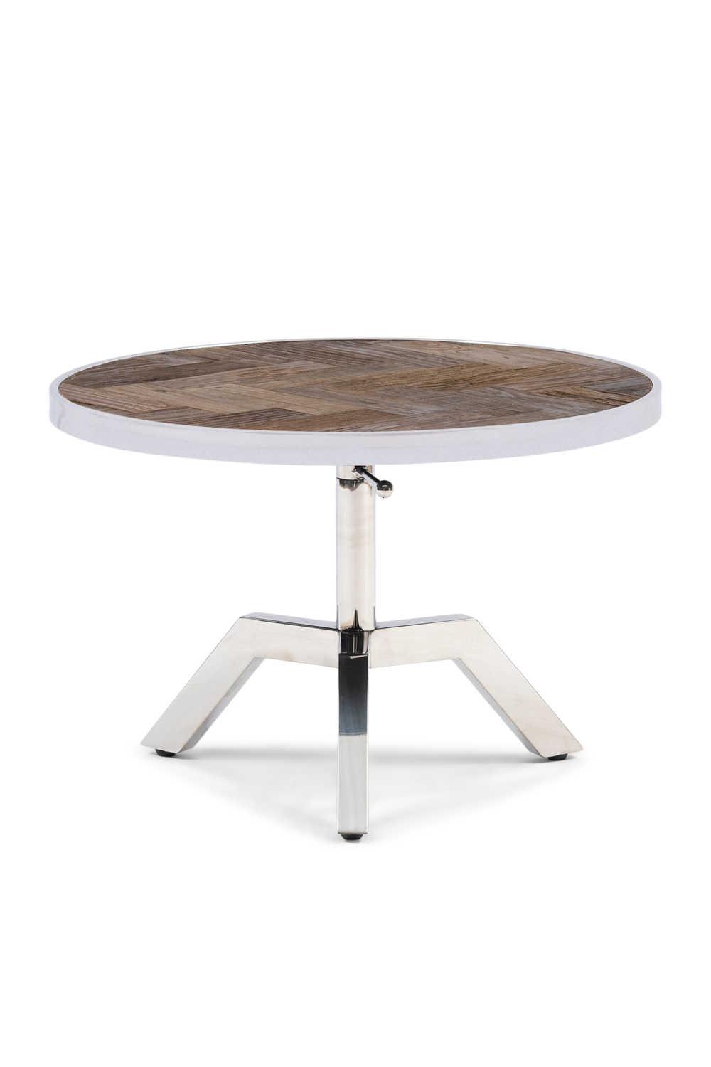 Silver Framed Adjustable Coffee Table | Rivièra Maison Kirkwood | Wood Furniture