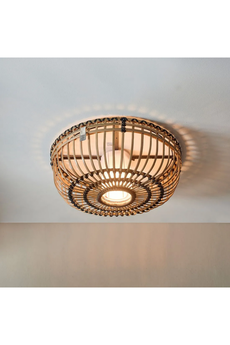 Round Wooden Ceiling Lamp | Rivièra Maison San Carlos | Woodfurniture.com