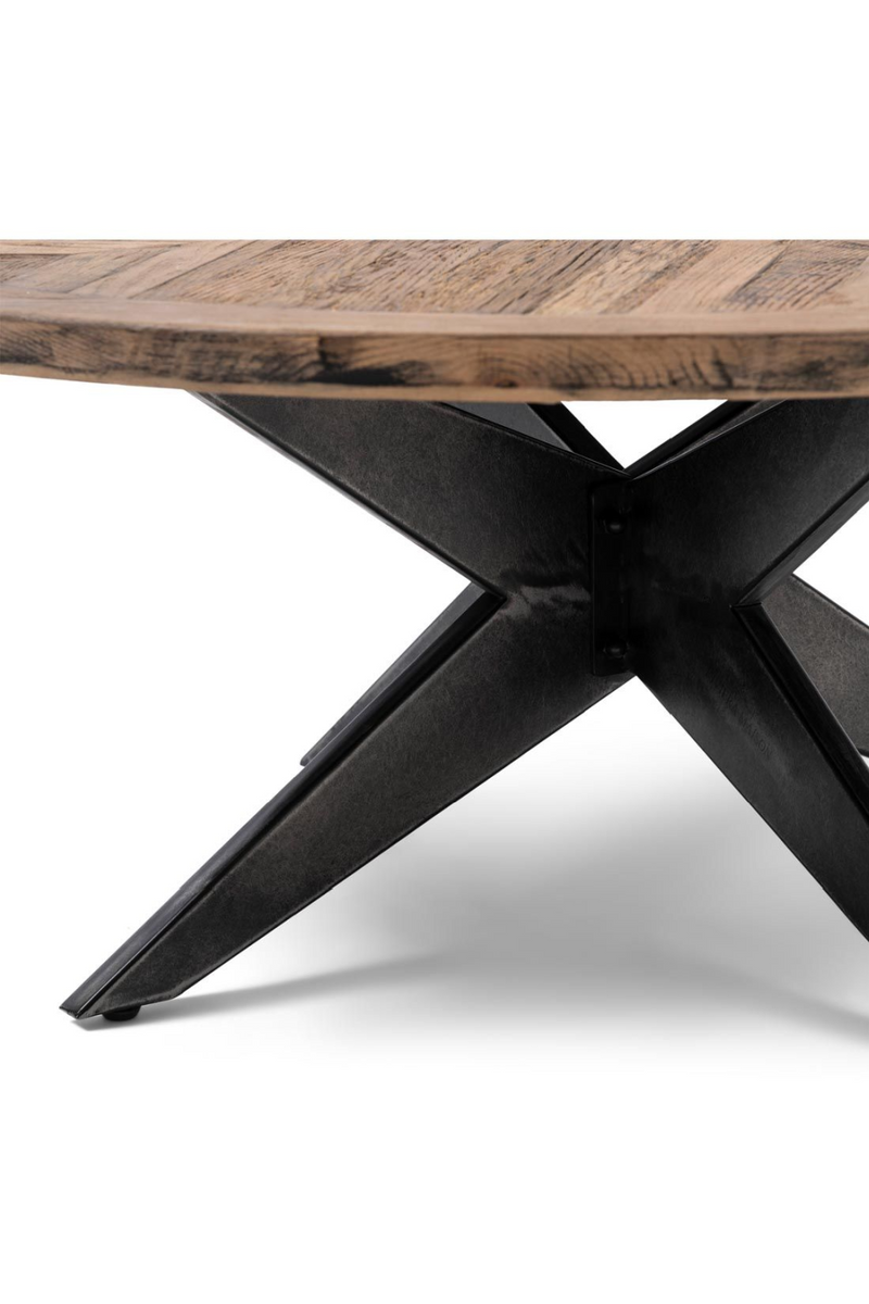Round Oak Coffee Table | Rivièra Maison Falcon Crest | Woodfurniture.com