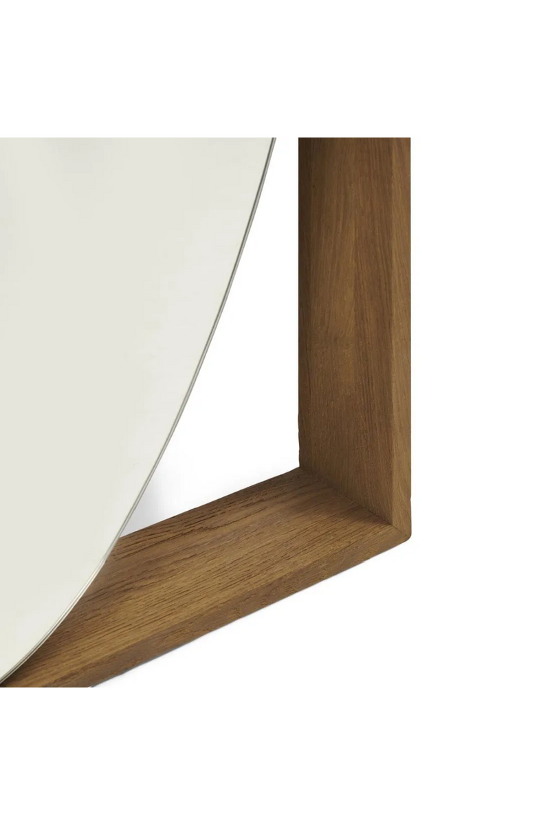 Oak Framed Oval Mirror | Rivièra Maison La Defense | Woodfurniture.com