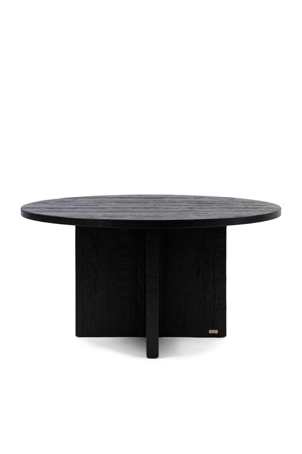 Round Black Dining Table | Rivièra Maison Sherwood | Woodfurniture.com