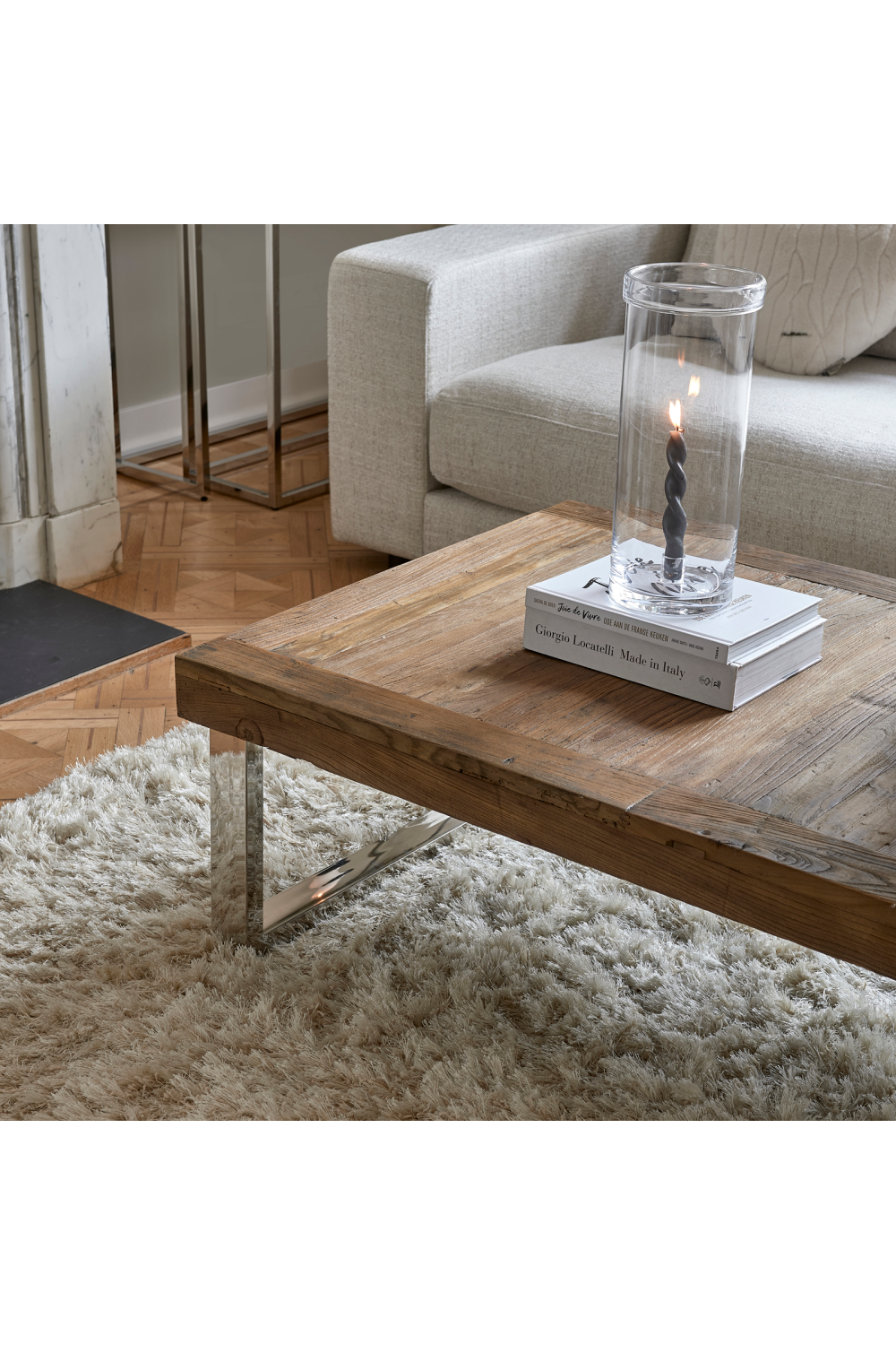 Rectangular Elm Coffee Table | Rivièra Maison Washington | Woodfurniture.com