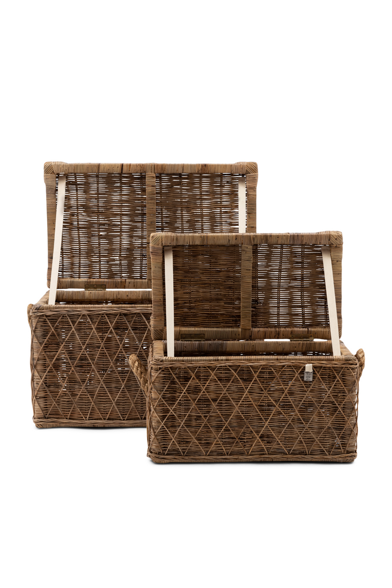 Handwoven Rattan Storage Boxes (2) | Rivièra Maison Nusa Dua | Woodfurniture.com