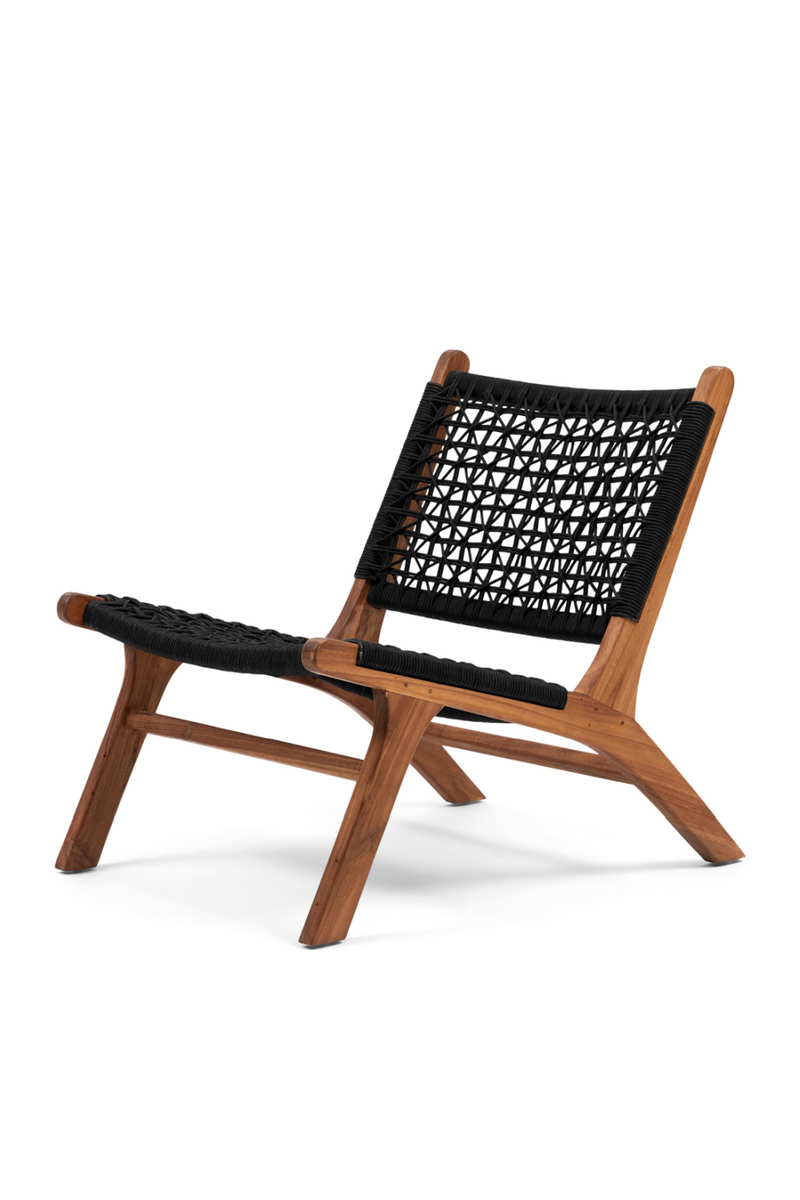 Black Rope Outdoor Lounge Chair | Rivièra Maison El Nido | Woodfurniture.com