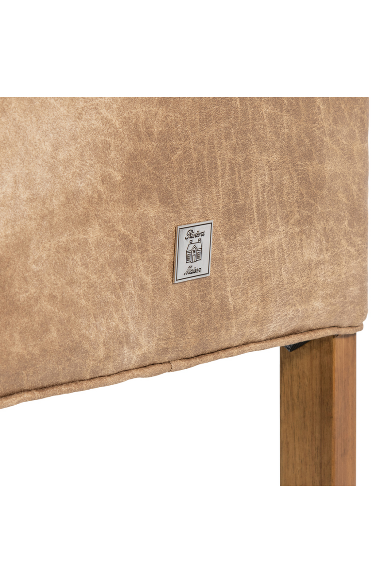 Leather Upholstered Counter Stool | Rivièra Maison Cape Breton | Woodfurniture.com