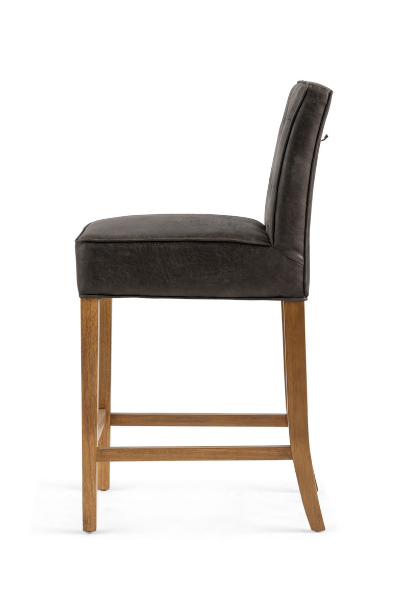 Leather Upholstered Counter Stool | Rivièra Maison Cape Breton | Woodfurniture.com