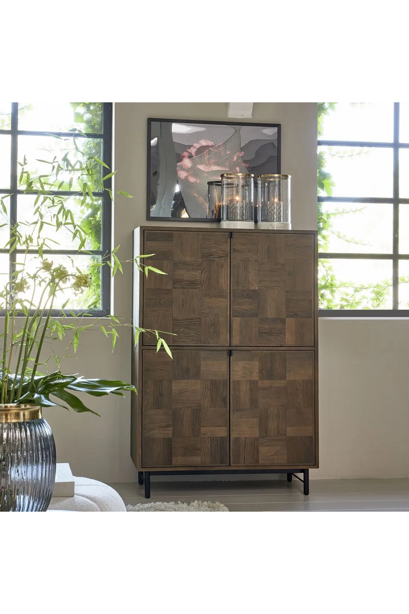 Oak Parquet Cabinet | Rivièra Maison Mac Arthur | Woodfurniture.com