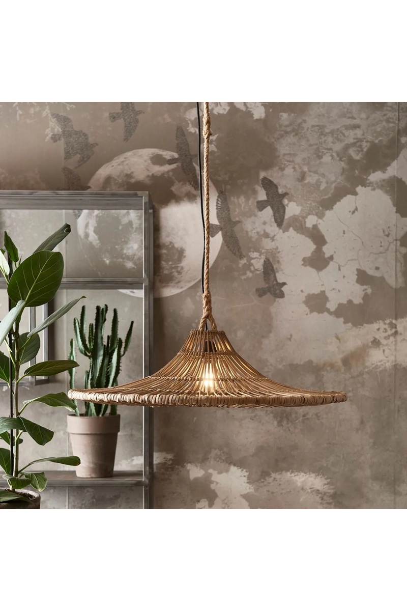 Wicker Rustic Pendant Lamp | Rivièra Maison Casablanca | Woodfurniture.com
