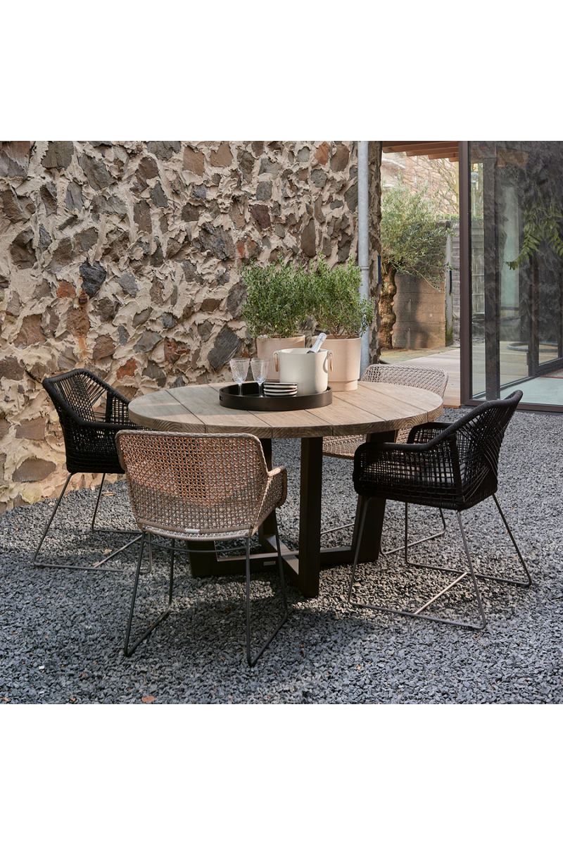 Outdoor Wicker Dining Armchair | Rivièra Maison Portofino | Woodfurniture.com
