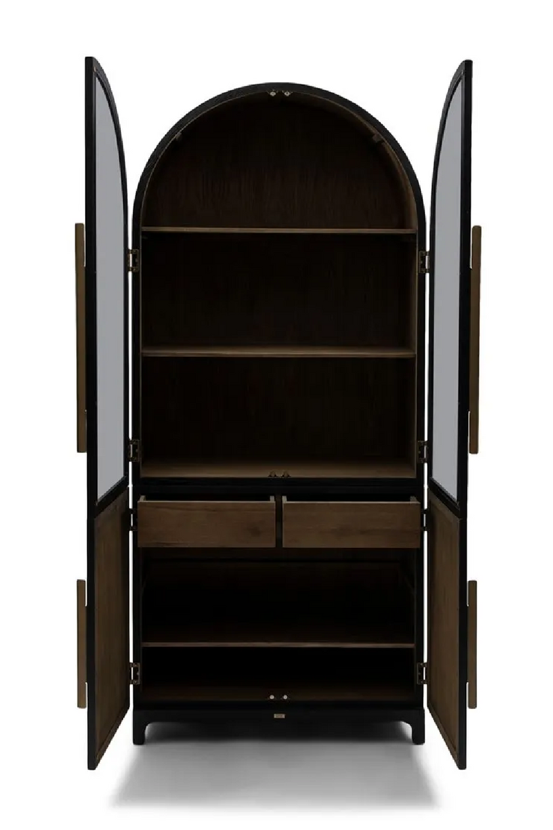 Arched Black Oak Buffet Cabinet XL | Rivièra Maison Adrienne | Woodfurniture.com