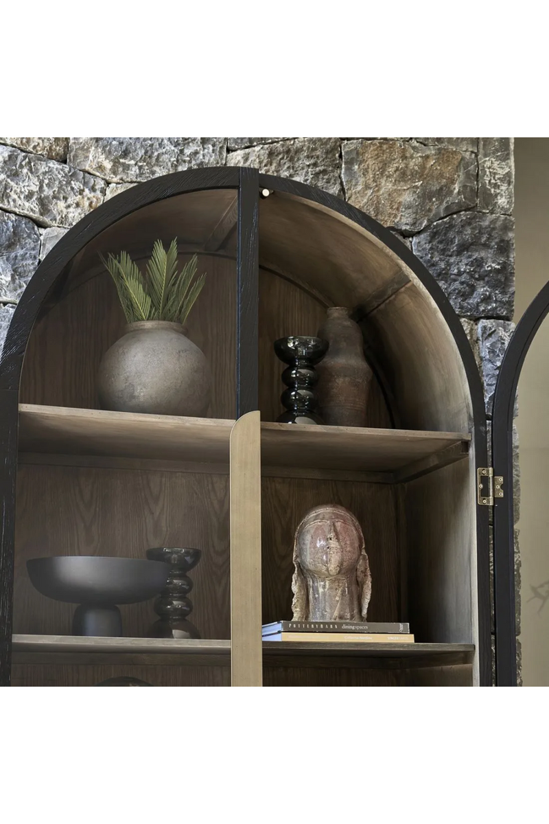 Arched Black Oak Buffet Cabinet XL | Rivièra Maison Adrienne | Woodfurniture.com