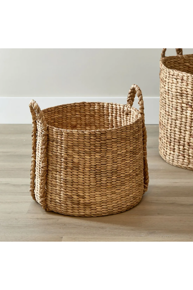 Natural Water Hyacinth Baskets (3) | Rivièra Maison San Blas | Woodfurniture.com