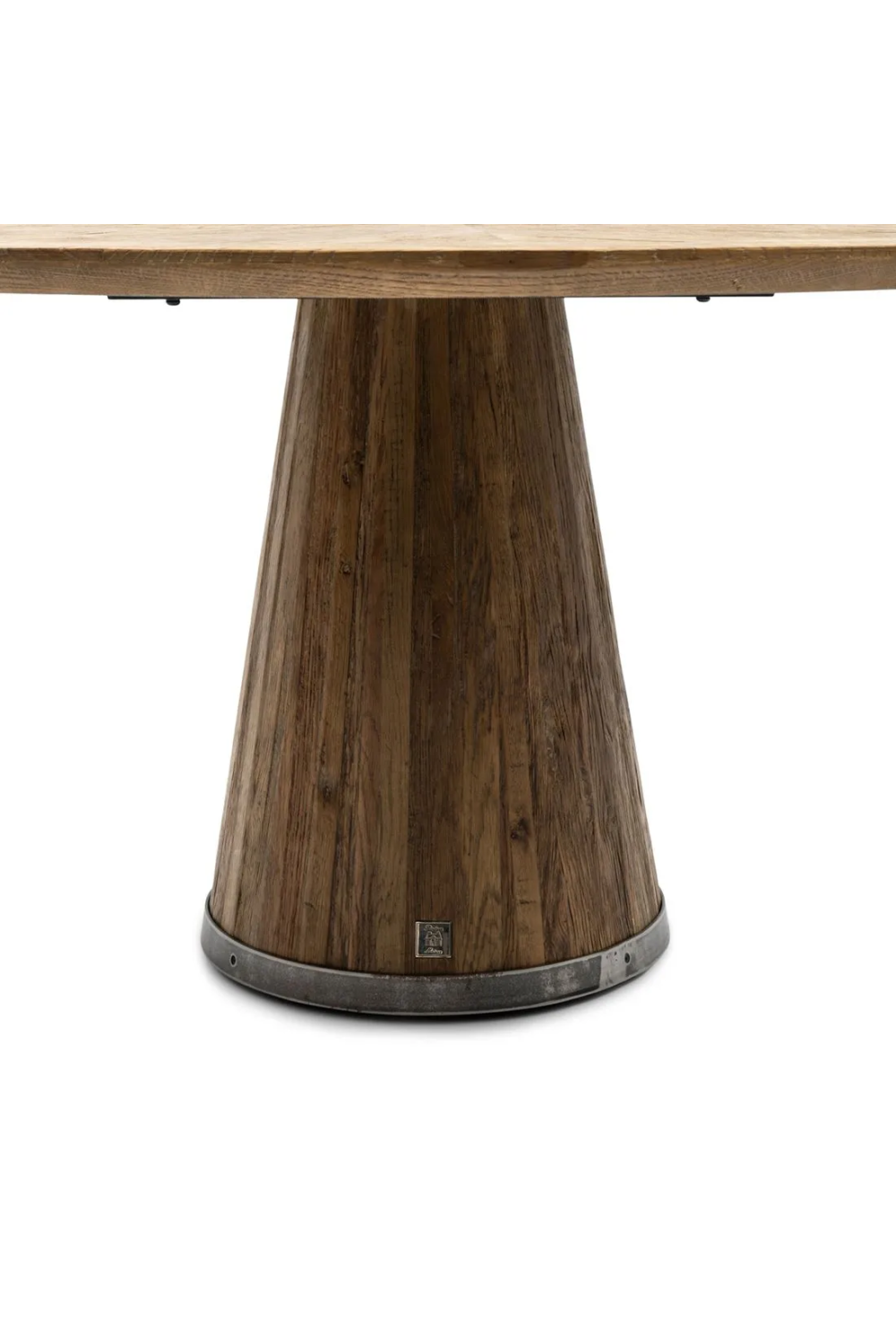 Round Oak Pedestal Dining Table | Rivièra Maison Siroko Beach | Wood Furniture