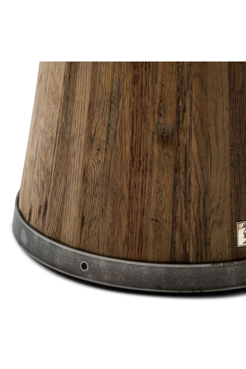 Round Oak Pedestal Dining Table | Rivièra Maison Siroko Beach | Wood Furniture