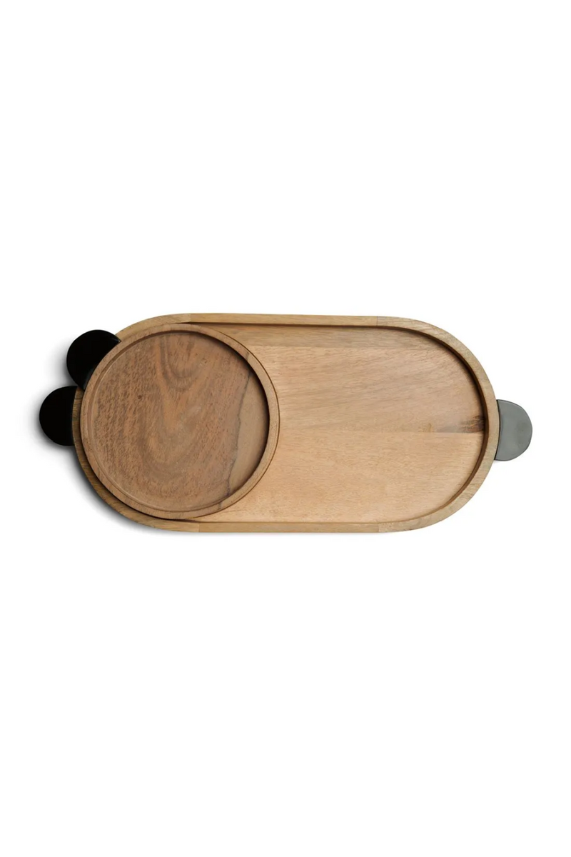 Mango Wood Tray Set (2) | Rivièra Maison Metropolitan | Woodfurniture.com