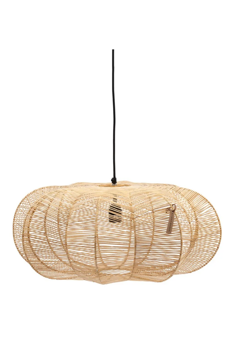 Rattan Pumpkin-Shaped Hanging Lamp | Rivièra Maison Zizi | Woodfurniture.com
