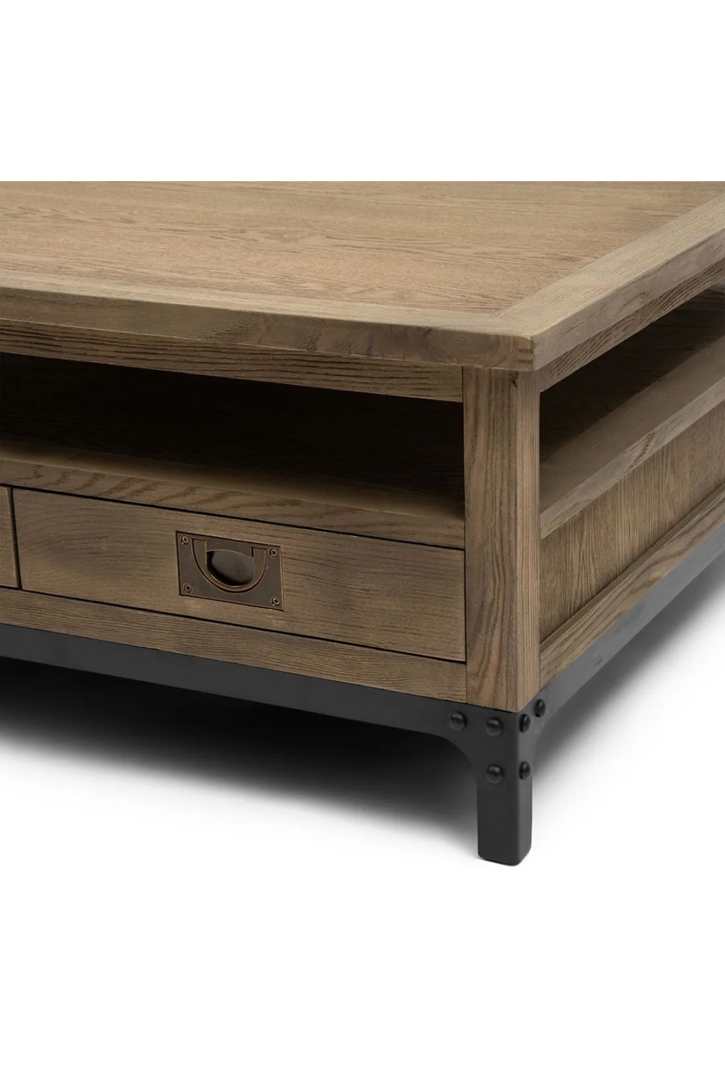 Wooden 4-Drawer Coffee Table | Rivièra Maison The Hoxton | Woodfurniture.com