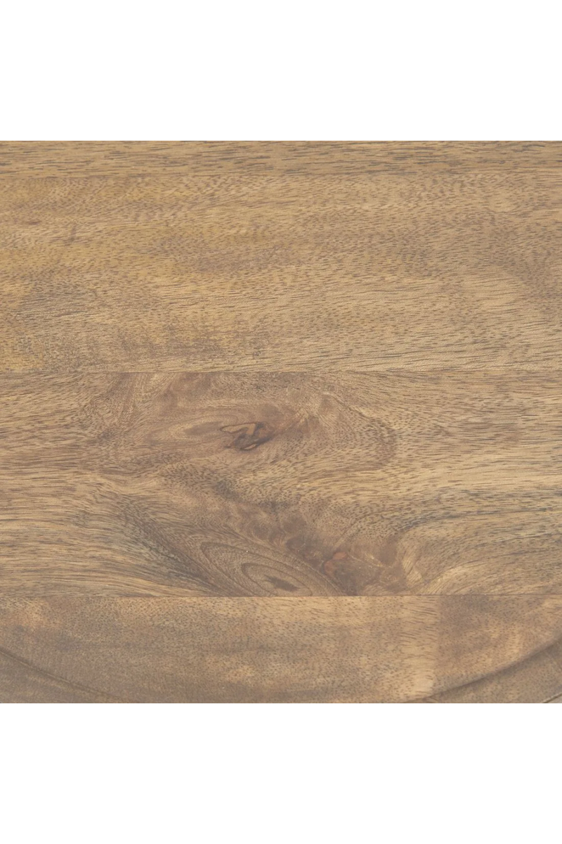 Mango Wood Pedestal Side Table | Rivièra Maison Malibu | Woodfurniture.com