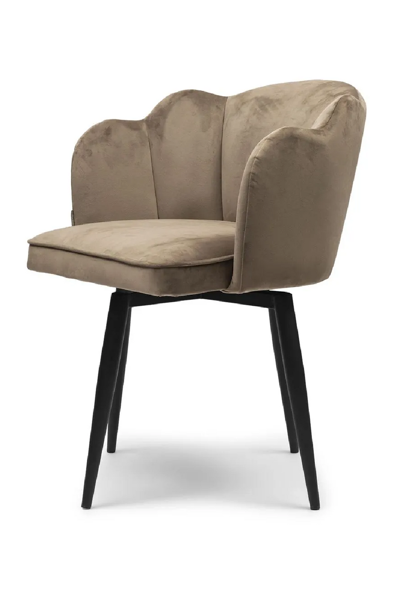 Velvet Swivel Dining Chair | Rivièra Maison Dauphine | Woodfurniture.com