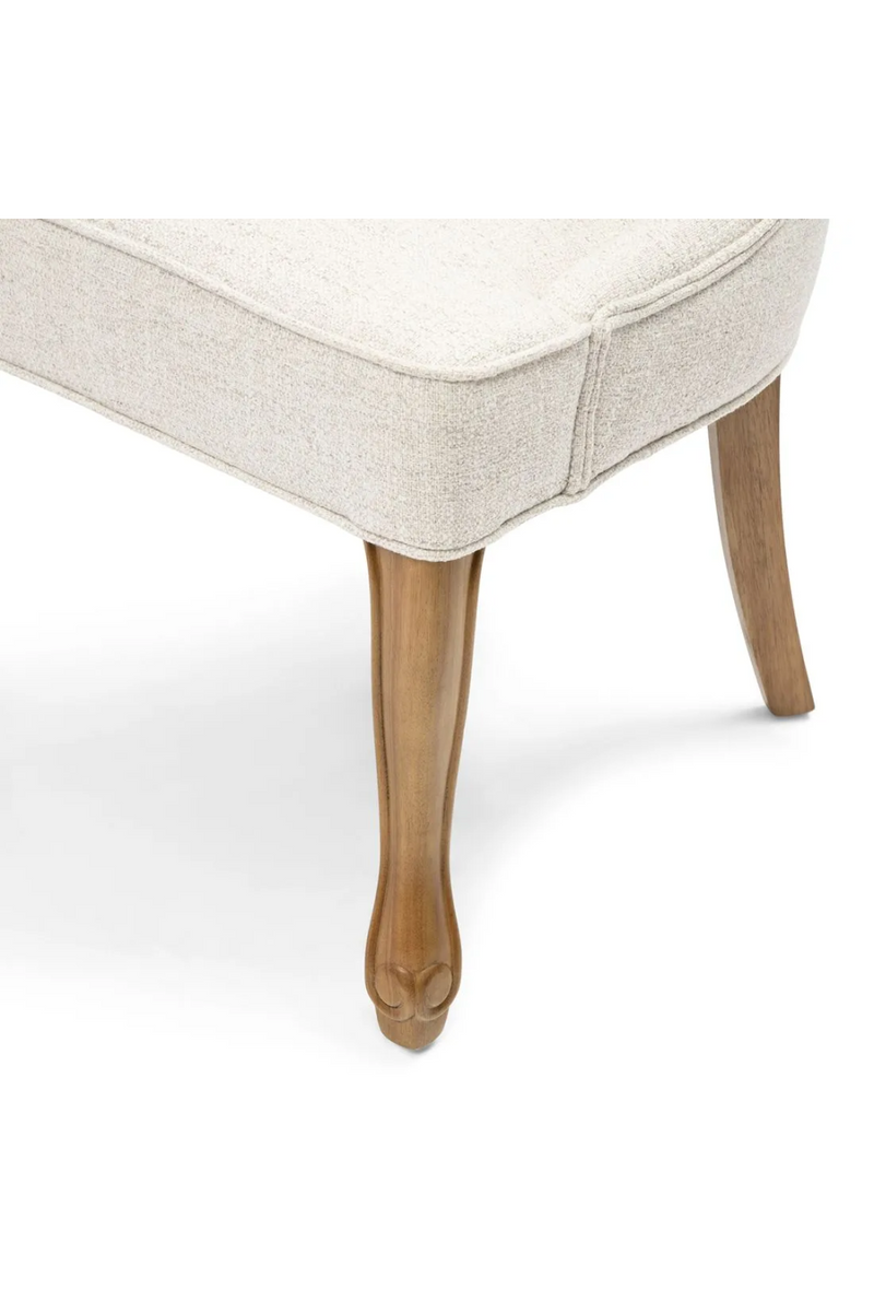 White Tweed Tufted Dining Chair | Rivièra Maison George | Woodfurniture.com