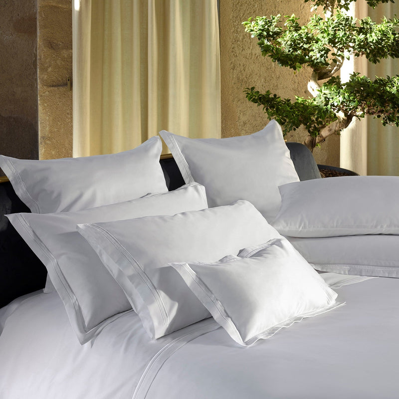 2000TC White Sateen Pillowcase Set | Amalia Home Sublime | Woodfurniture.com
