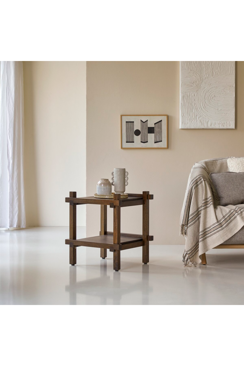 Solid Mango Side Table | Tikamoon Arko | Woodfurniture.com