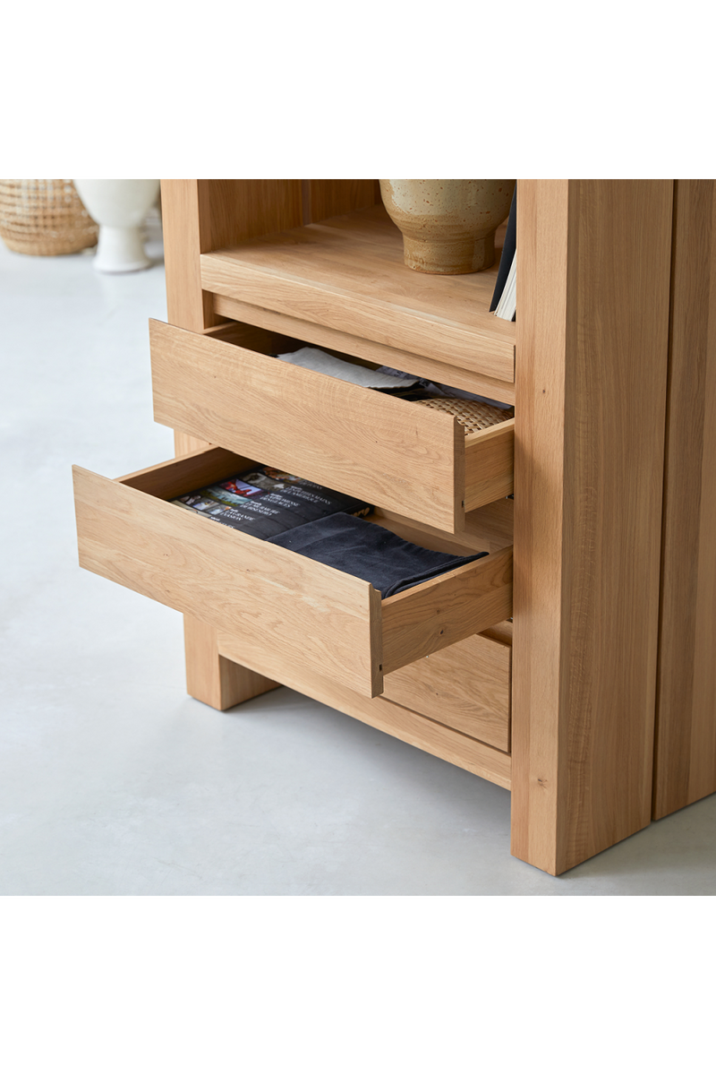 Solid Oak Bookcase | Tikamoon Eden | Woodfurniture.com