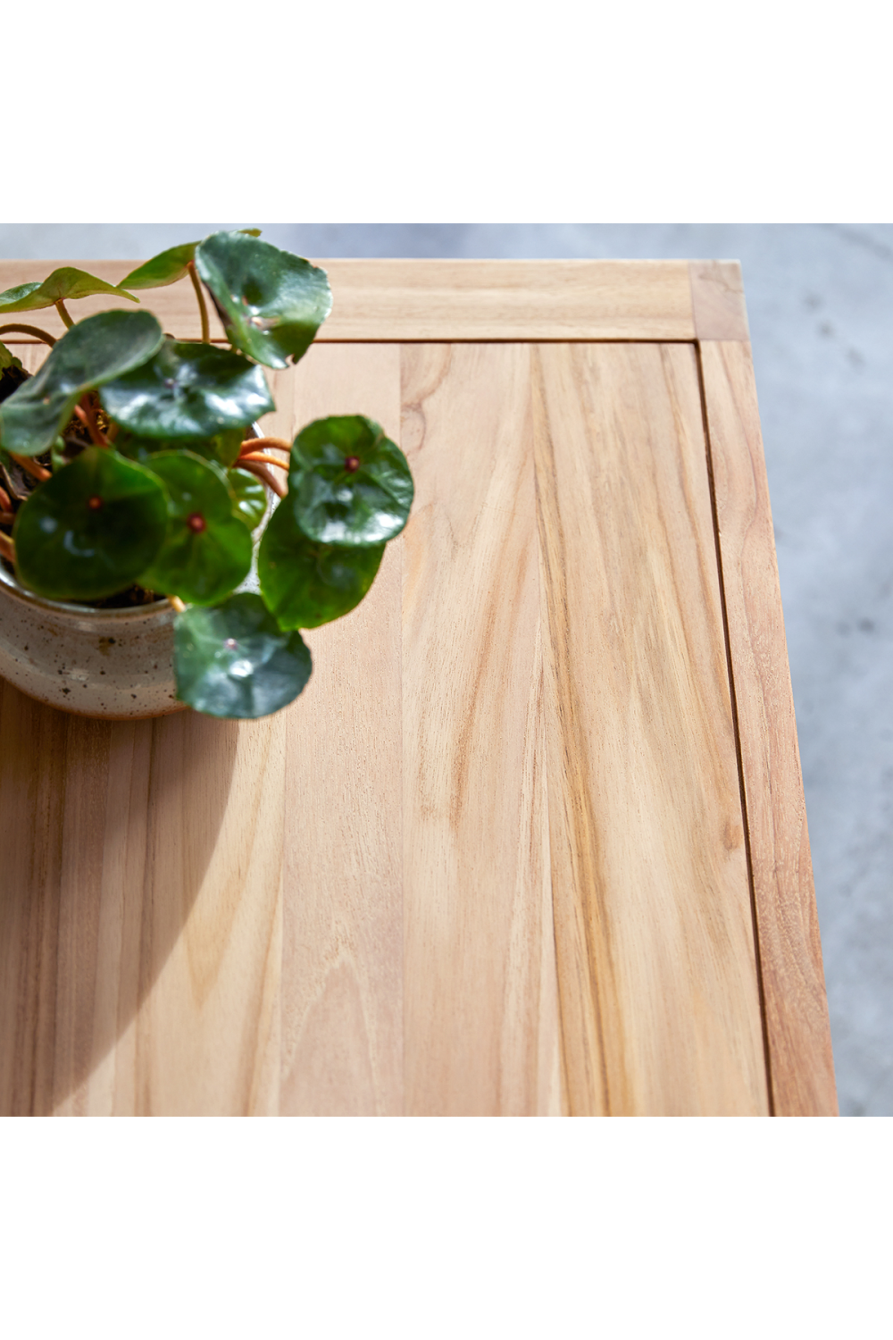 Teak Minimalist Coffee Table | Tikamoon Adam | Woodfurniture.com