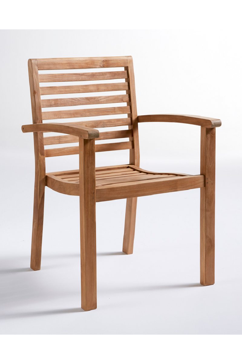Solid Teak Outdoor Armchair | Tikamoon Andria | Woodfurniture.com