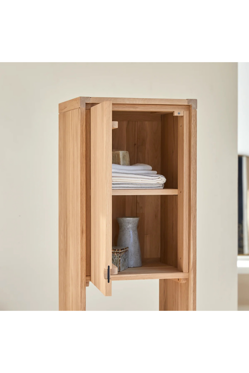 Solid Oak Tall Bathroom Cabinet | Tikamoon Jonak | Woodfurniture.com