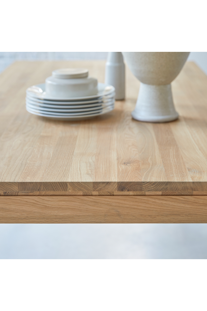 Rectangular Oak Dining Table | Tikamoon Eden | Woodfurniture.com