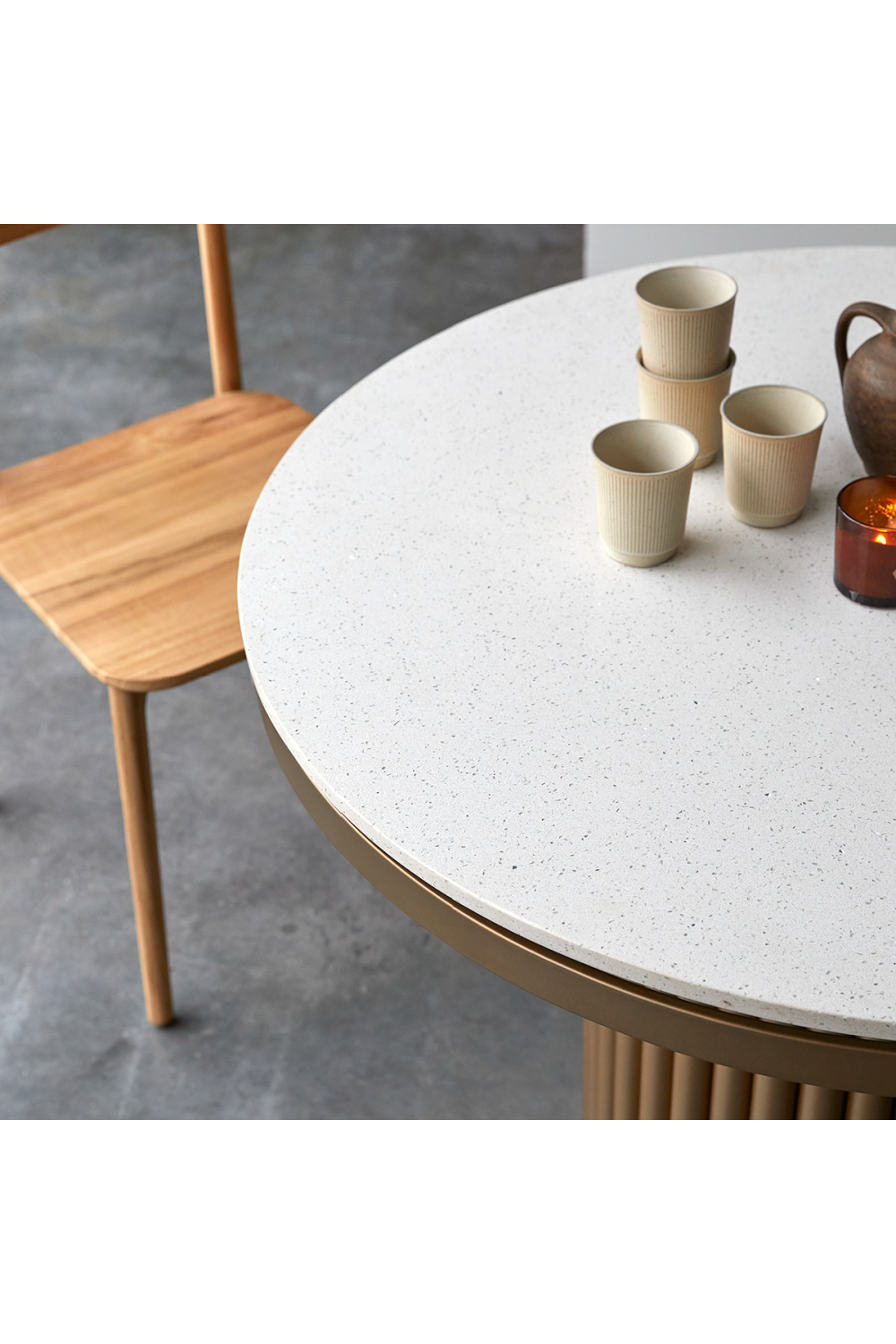 Terrazzo Round Table | Tikamoon Isaure | Woodfurniture.com