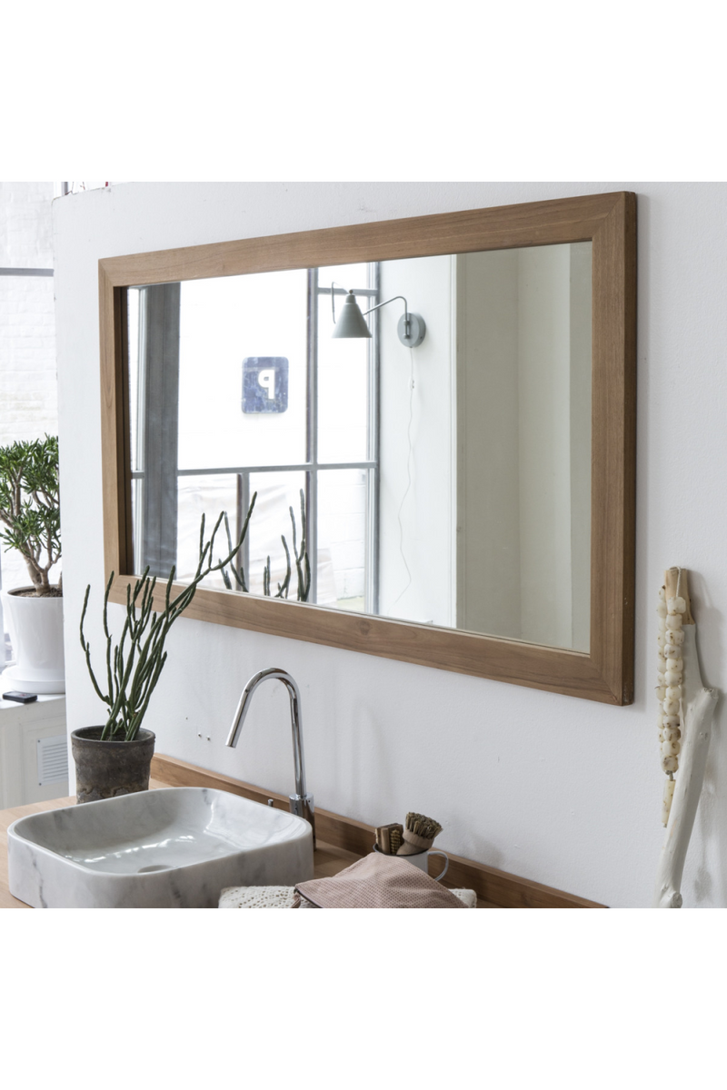 Teak Accent Mirror | Tikamoon Milano | Woodfurniture.com