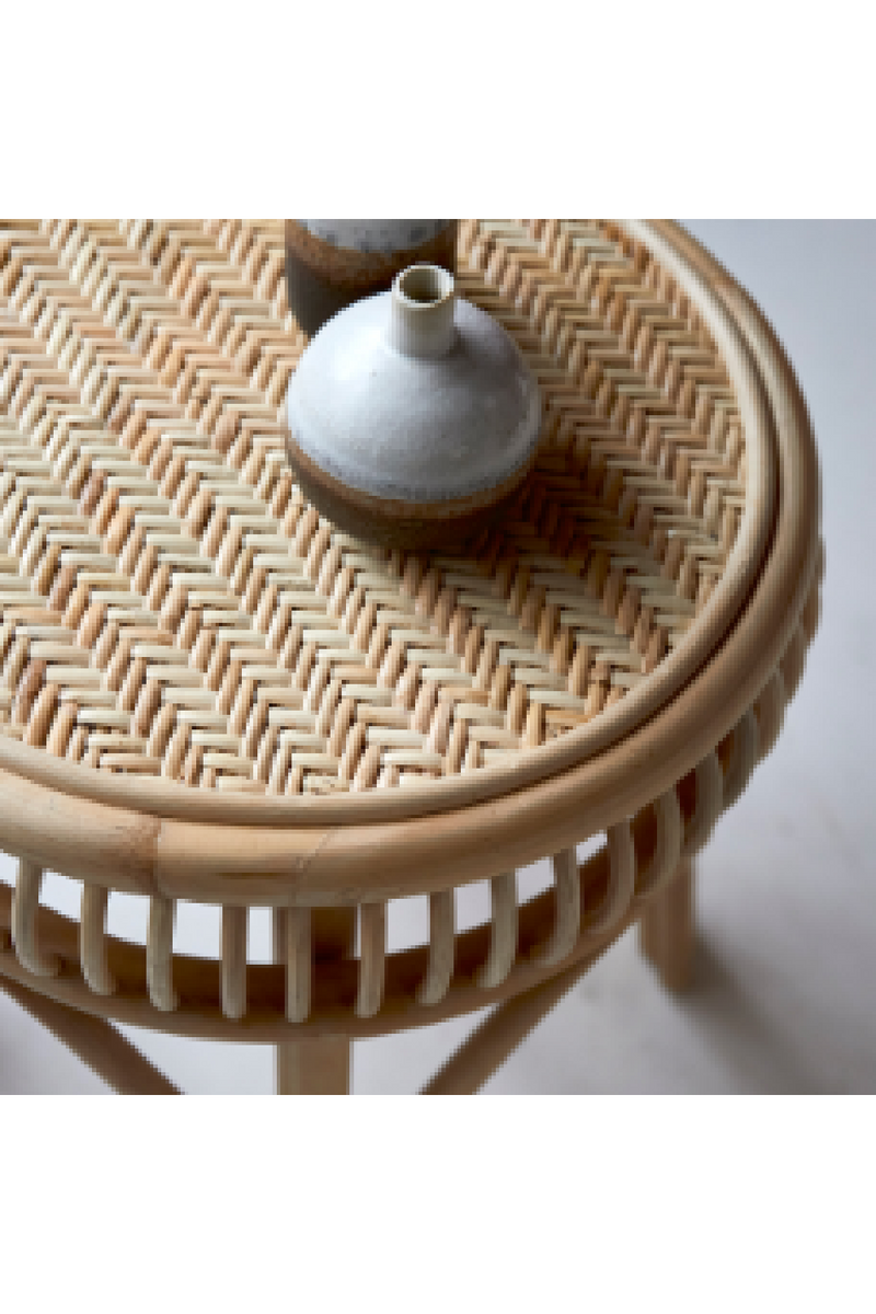 Rattan Modern Side Table | Tikamoon Zita | Woodfurniture.com