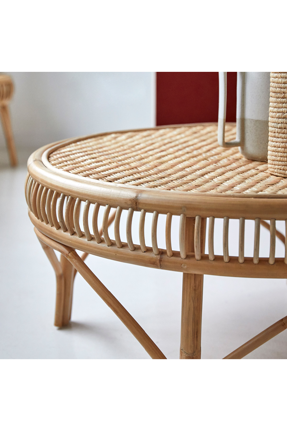 Rattan Modern Coffee Table | Tikamoon Zita | Woodfurniture.com