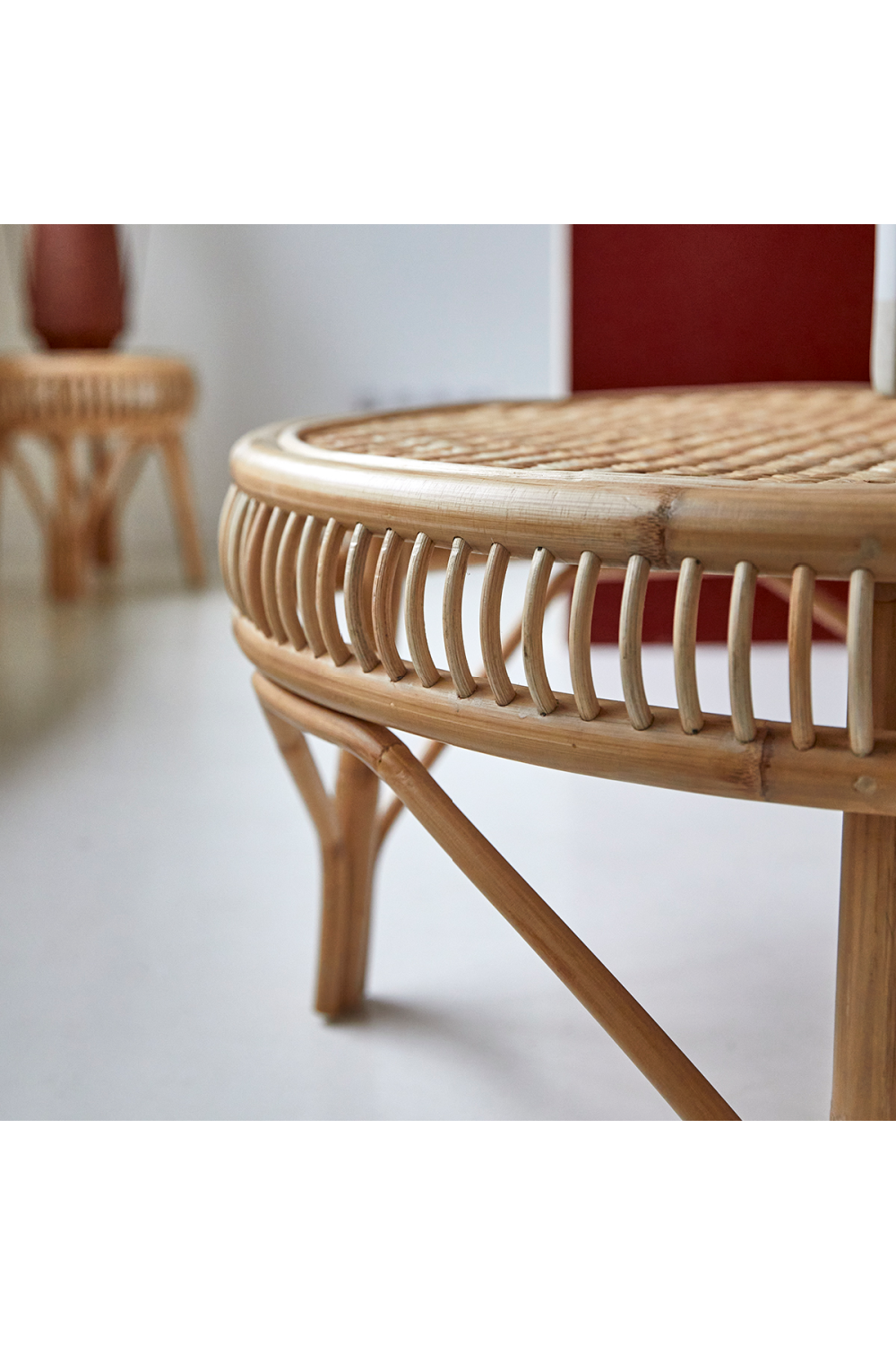 Rattan Modern Coffee Table | Tikamoon Zita | Woodfurniture.com