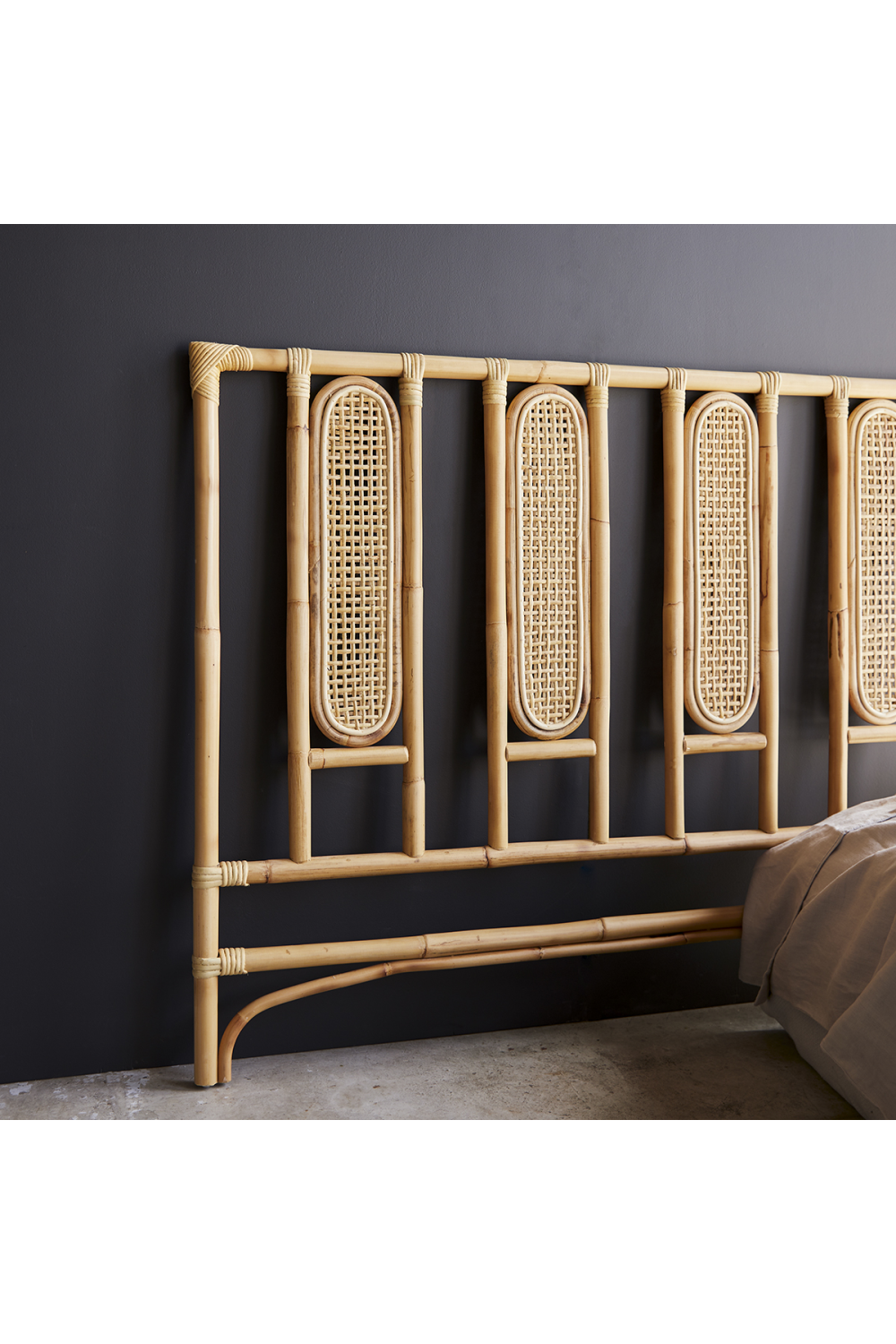 Caned Rattan Queen Headboard 63