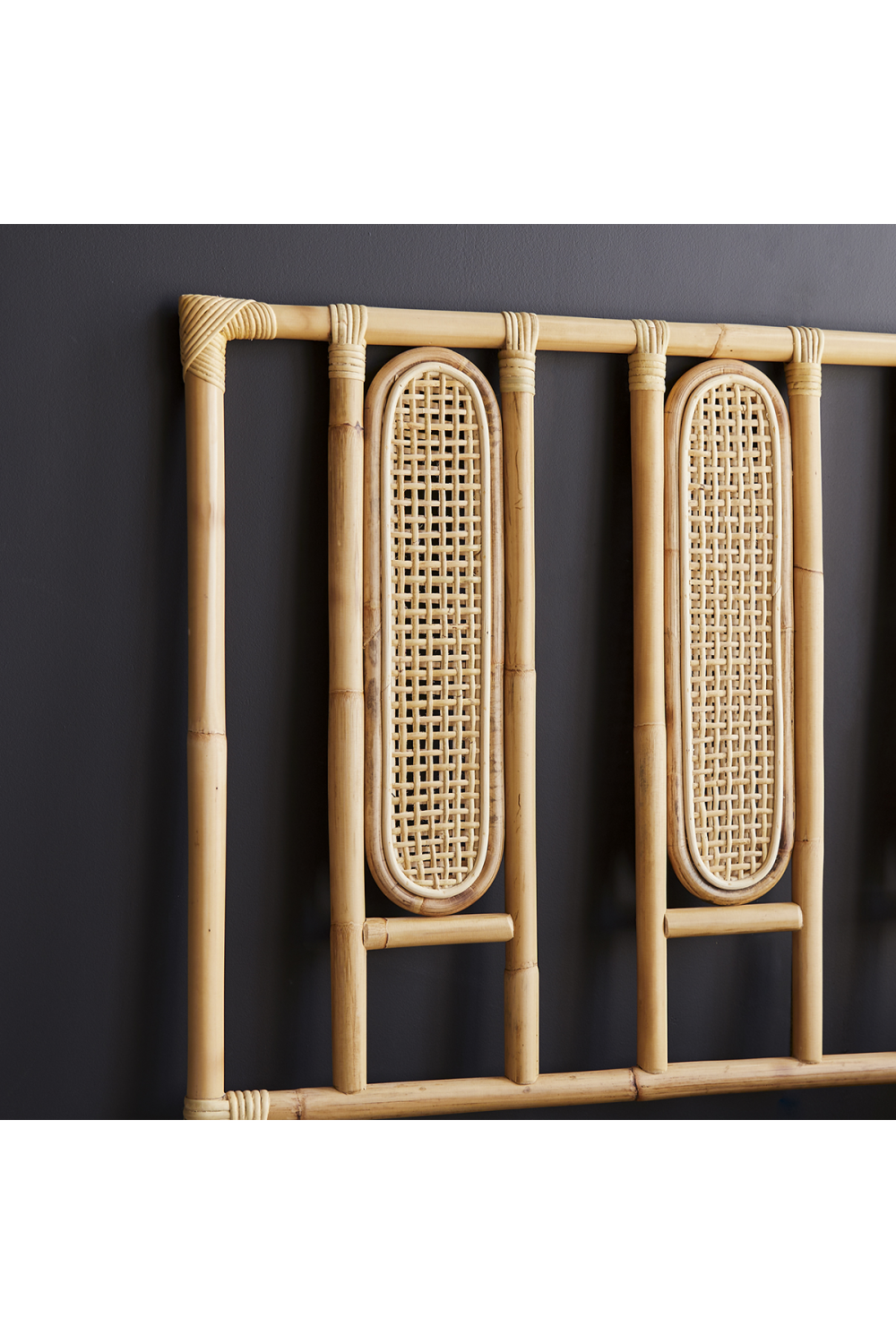 Caned Rattan Queen Headboard 63