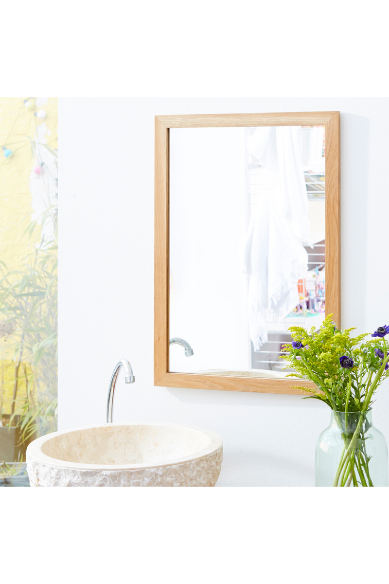 Oak Vanity Mirror | Tikamoon Serena | OROA TRADE