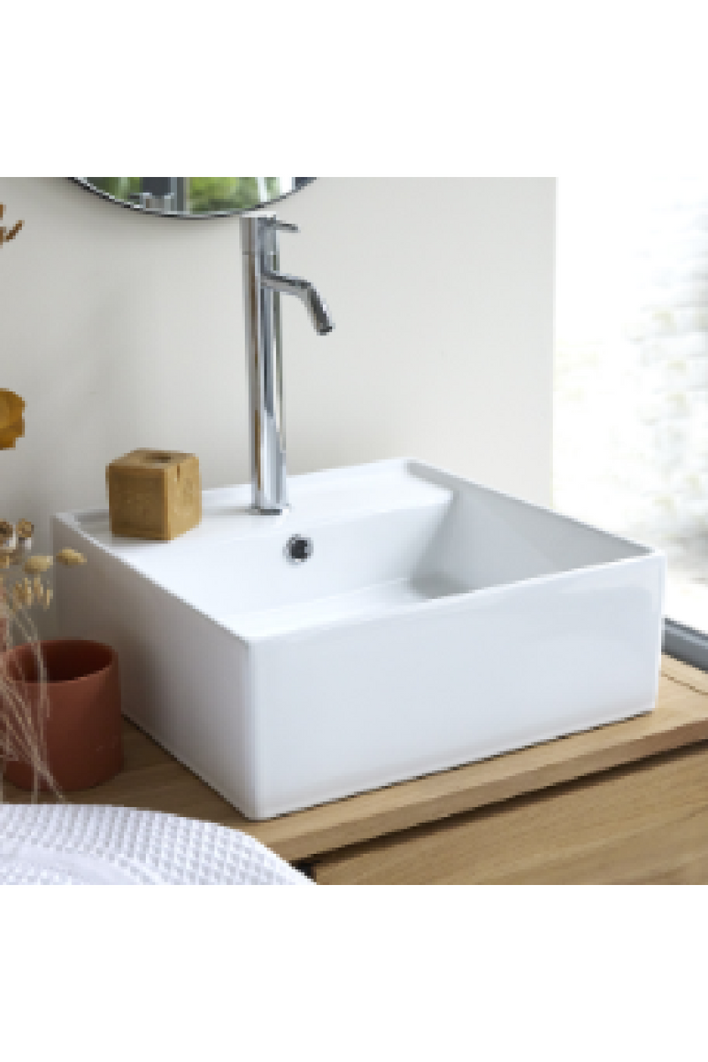 Ceramic Bathroom Sink | Tikamoon Leonce  | Woodfurniture.com