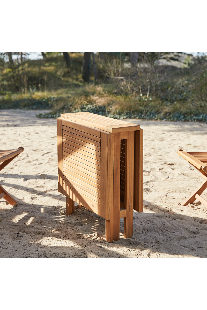 Acacia Folding Garden Furniture Set | Tikamoon Capri | Woodfurniture.com
