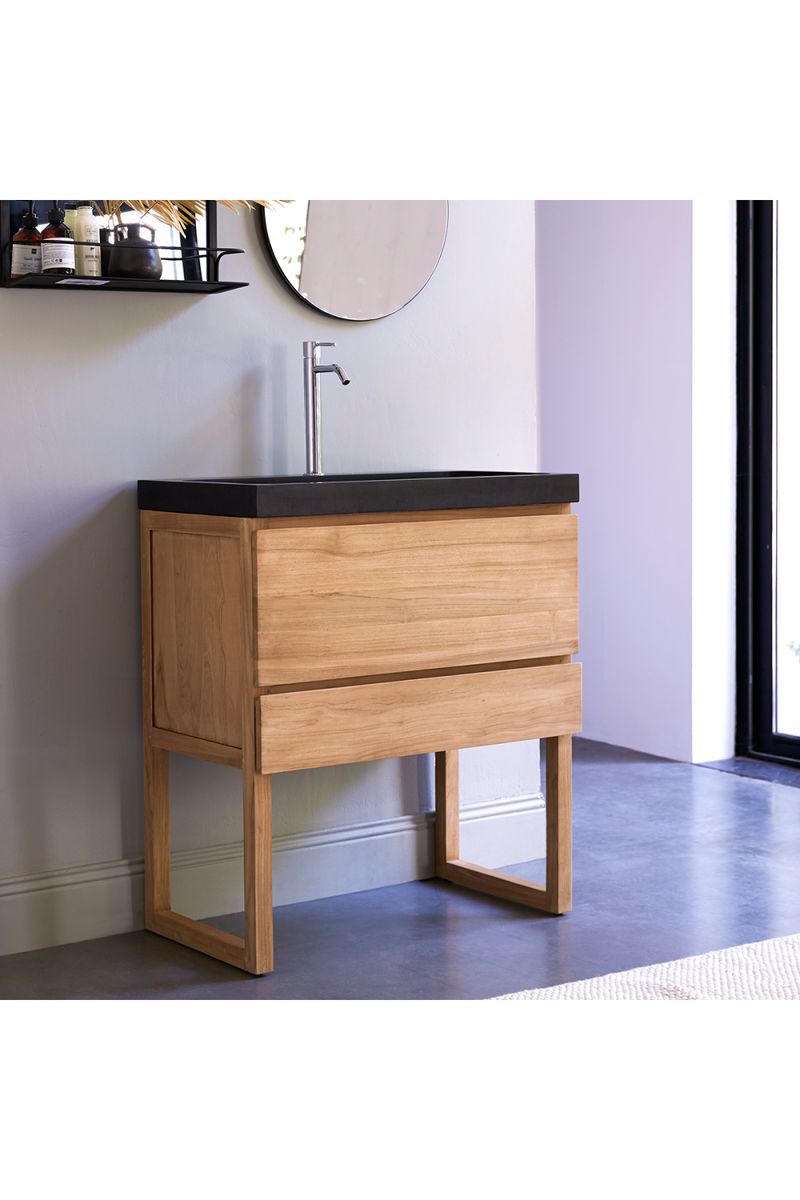 Stone Sink Bathroom Cabinet | Tikamoon Edgar | Woodfurniture.com