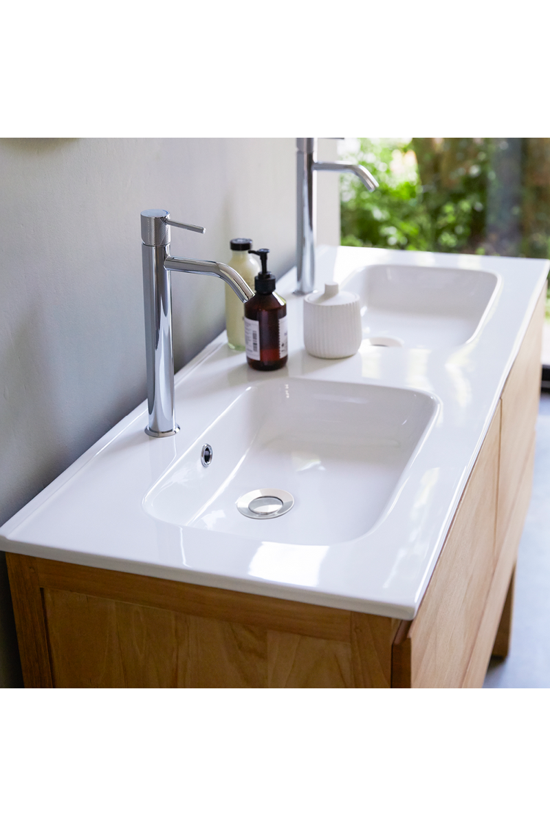 Ceramic Sink Bathroom Cabinet | Tikamoon Edgar | Woodfurniture.com