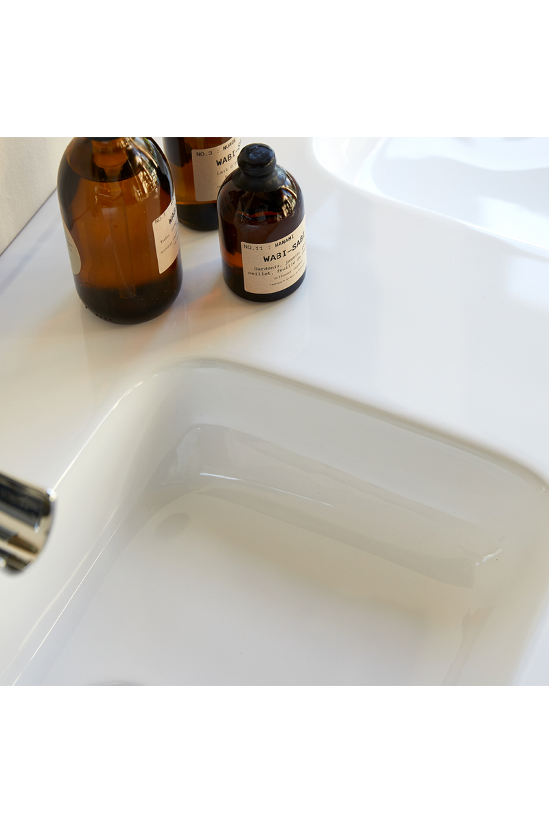 Oak Vanity Unit with Ceramic Sink | Tikamoon Karl | Woodfurniture.com