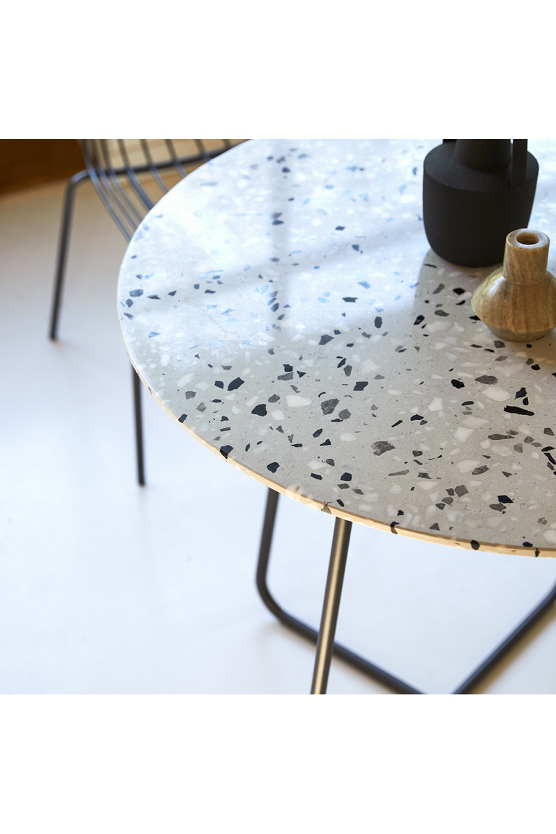 Round Gray Coffee Table | Tikamoon Elio | OROA TRADE