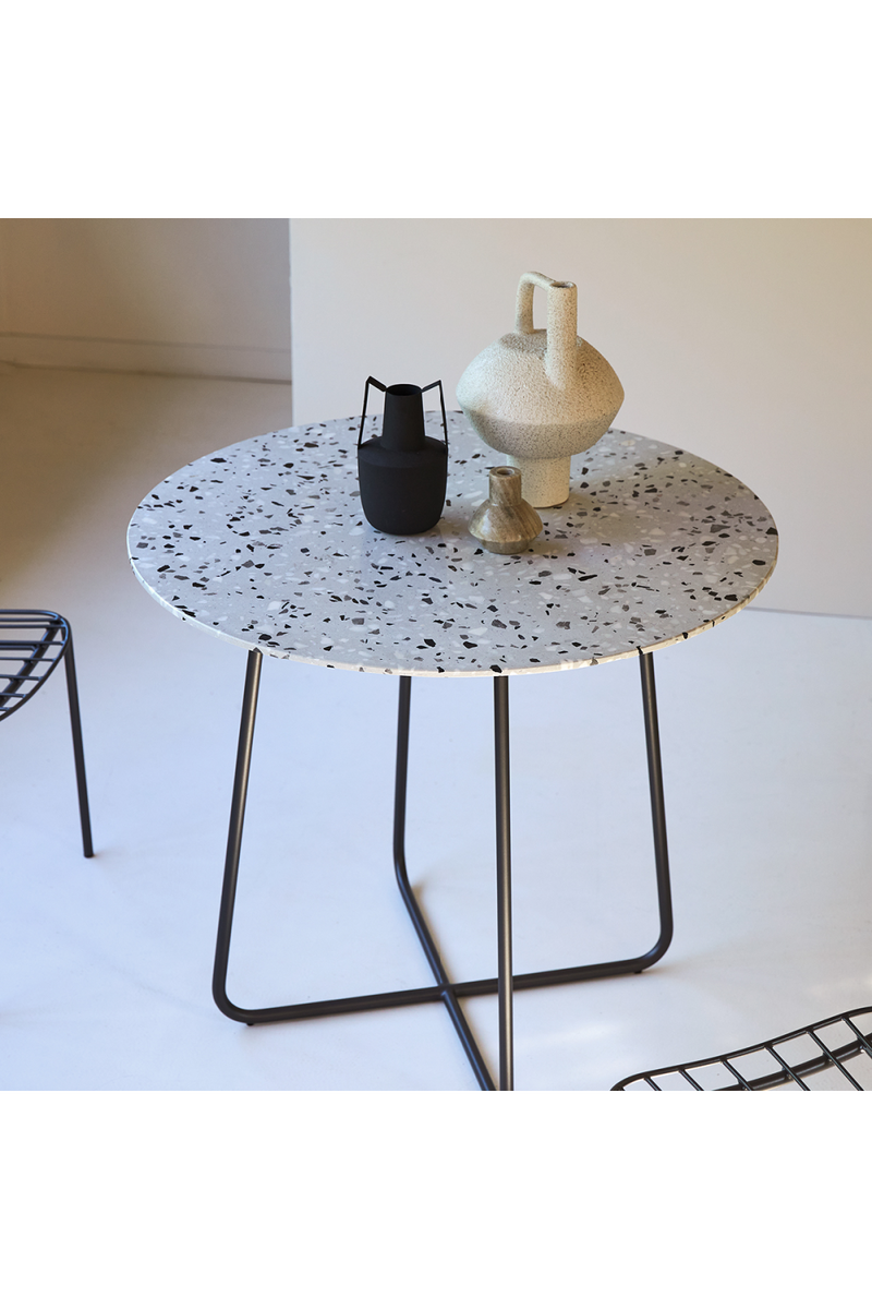 Round Gray Coffee Table | Tikamoon Elio | OROA TRADE