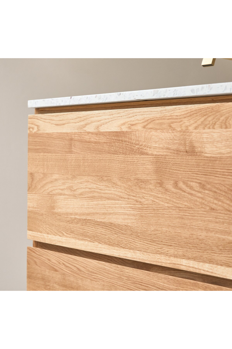 Oak And Terrazo Vanity Unit | Tikamoon Nova | Woodfurniture.com