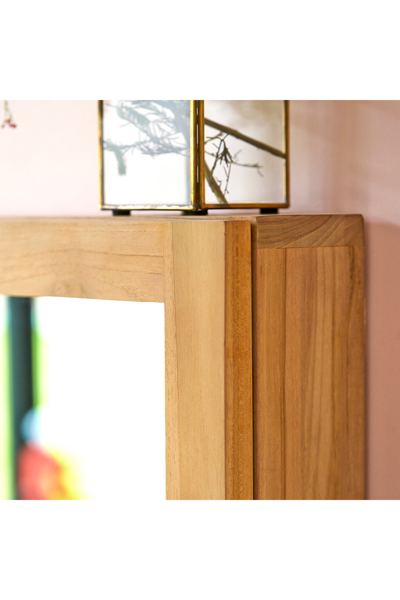 Solid Teak Bathroom Cabinet with Mirror | Tikamoon Jill | OROA TRADE